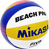 Мяч вол. пляжн. MIKASA BV550C, р.5, FIVB Approved, синт.кожа, маш.сшивка, бело-син-жел